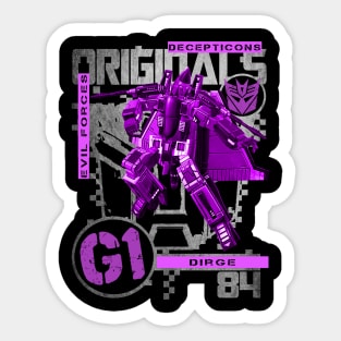 G1 Originals - Dirge Sticker